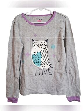 The Children’s Place | Owl Pajama Top | Size Girl 10 - Cozy Sleepwear